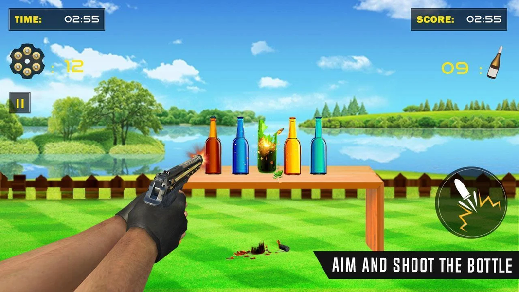 Bottle Shooting- Gun Target - عکس بازی موبایلی اندروید