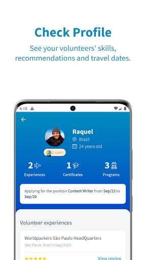 Worldpackers for Hosts - عکس برنامه موبایلی اندروید