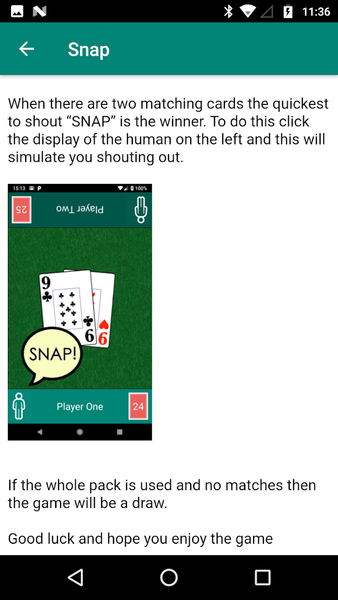Snap Card Game - Gameplay image of android game