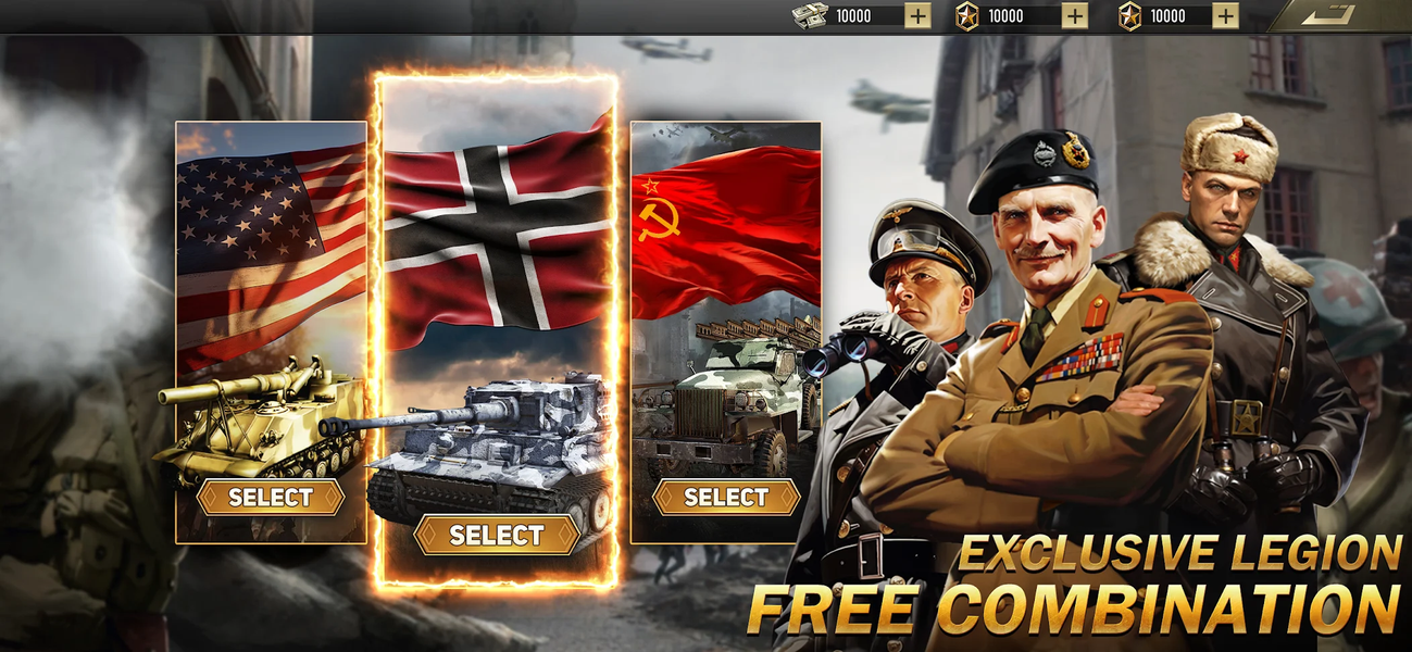 Grand War: WW2 Strategy Games - Gameplay image of android game