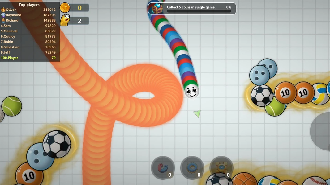 Slinky Snake: Worm.io Game - Image screenshot of android app