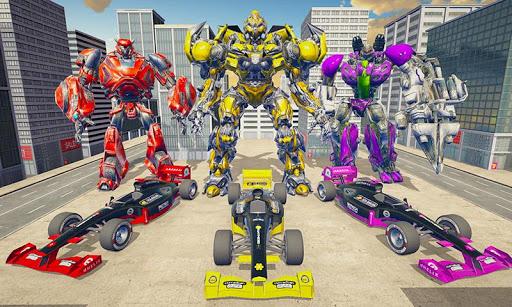 Formula Car Robot Transforming Games: Robot Car - Image screenshot of android app