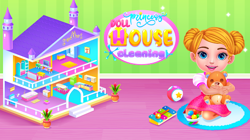 Princess Doll House Cleaning - Image screenshot of android app