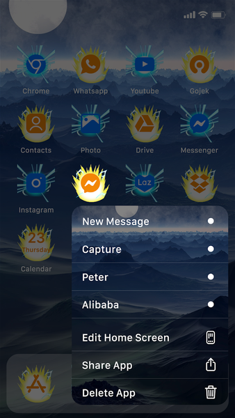 Wow Dragon Theme - Icon Pack - عکس برنامه موبایلی اندروید