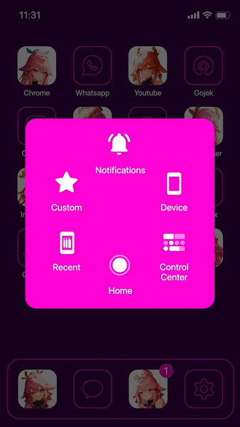 Wow Yae Mikoo Theme, Icon Pack - عکس برنامه موبایلی اندروید