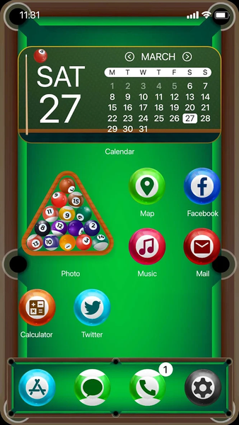 Wow Billiard Game - Icon Pack - عکس برنامه موبایلی اندروید