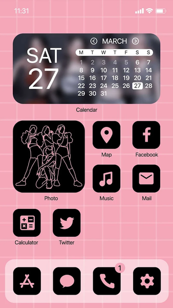 Wow Born Pink Theme, Icon Pack - Image screenshot of android app