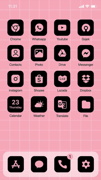 Wow Born Pink Theme, Icon Pack - Image screenshot of android app