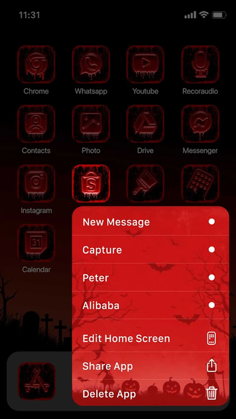 Wow Blood Halloween - Image screenshot of android app