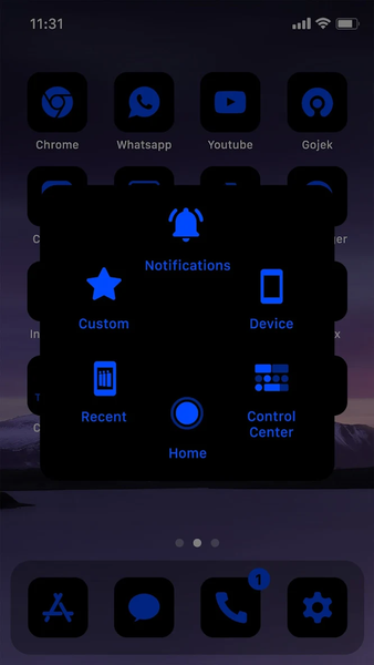 Wow Blue Dark Theme, Icon Pack - عکس برنامه موبایلی اندروید