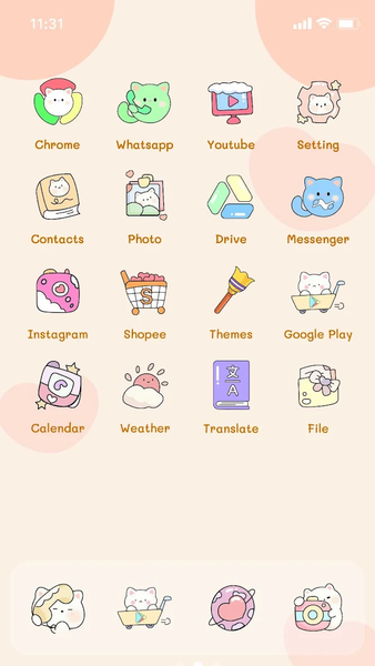 Wow Jazzy Cat  Icon Pack - Image screenshot of android app