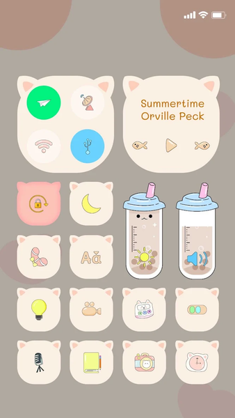 Wow Jazzy Cat Icon Pack - Image screenshot of android app