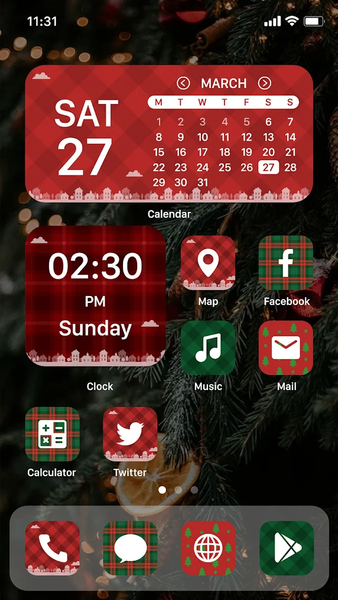 Wow Christmas Caro Theme - Image screenshot of android app