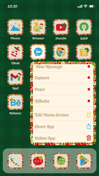 Wow Christmas Patterns Theme - Image screenshot of android app