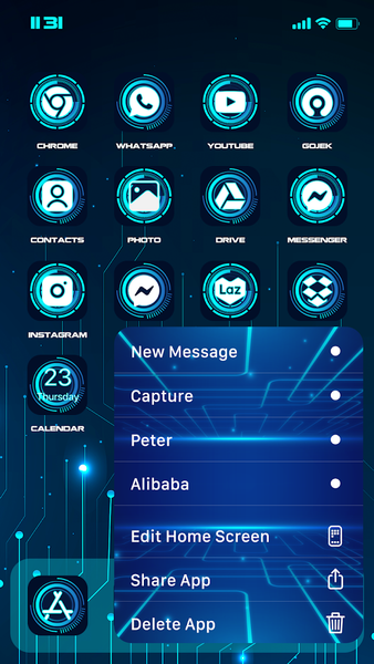 Wow Technology Icon Pack - Image screenshot of android app
