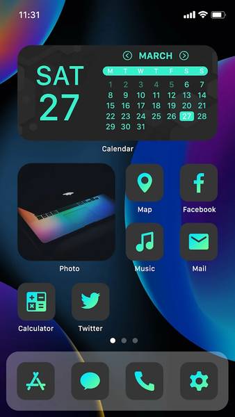 Wow Chocomint Theme, Icon Pack - Image screenshot of android app