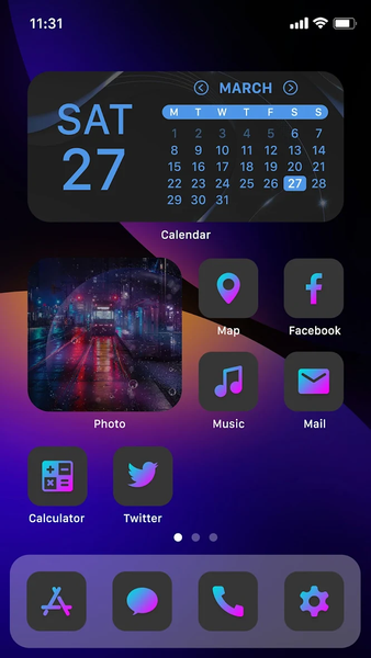 Wow Twilight Sky - Icon Pack - Image screenshot of android app