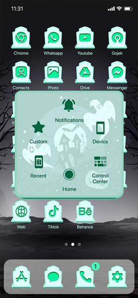 Wow Dark Halloween Theme - Image screenshot of android app