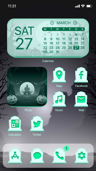 Wow Dark Halloween Theme - Image screenshot of android app