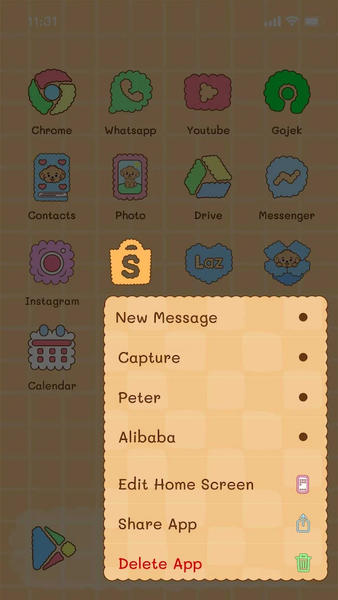 Wow Cute Dog Poodle Theme - Image screenshot of android app