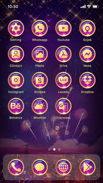 Wow Firework Flower Icon Pack - Image screenshot of android app