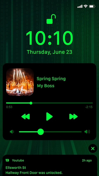 Wow Green Black - Icon Pack - Image screenshot of android app