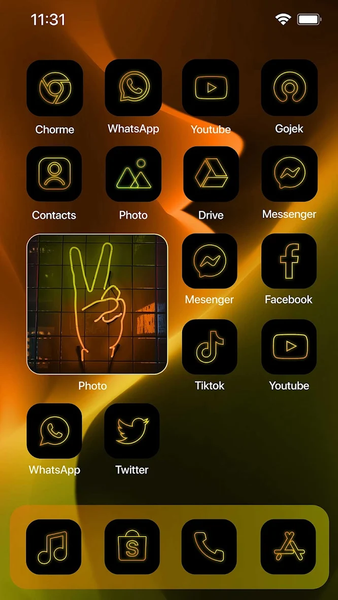 Wow Bumblebee Theme, Icon Pack - Image screenshot of android app