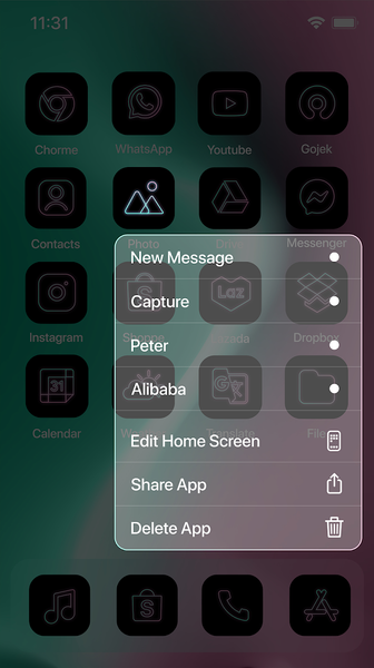 Wow Felicity Theme - Icon Pack - عکس برنامه موبایلی اندروید