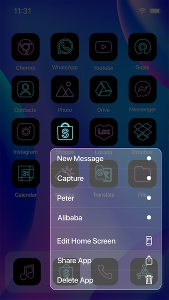Wow Infatuation - Icon Pack - Image screenshot of android app