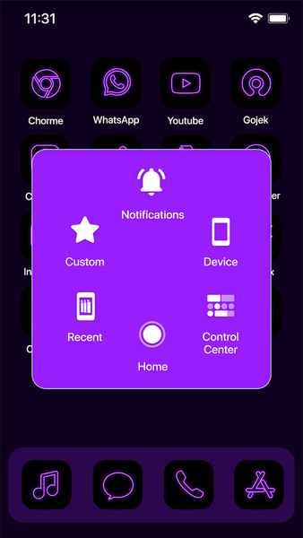 Wow Purple Neon - Icon Pack - Image screenshot of android app