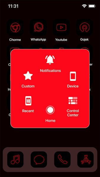 Wow Red Neon Theme - Icon Pack - Image screenshot of android app