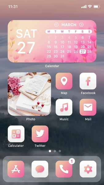 Wow Cherry Blossom - Icon Pack - Image screenshot of android app