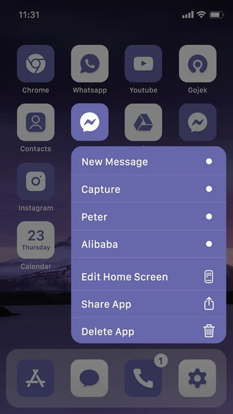 Wow Very Peri Theme, Icon Pack - عکس برنامه موبایلی اندروید