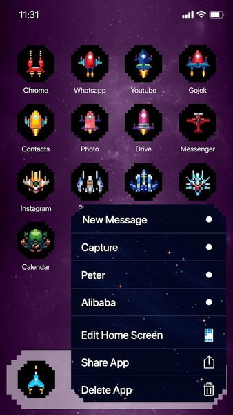 Wow Pixel Game Theme - Image screenshot of android app