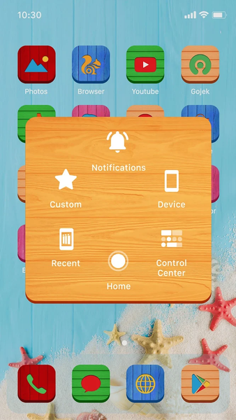 Wow Rainbow Wood Icon Pack - Image screenshot of android app