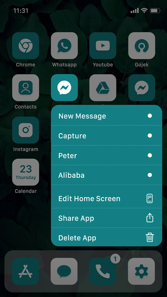 Wow Teal White - Icon Pack - عکس برنامه موبایلی اندروید