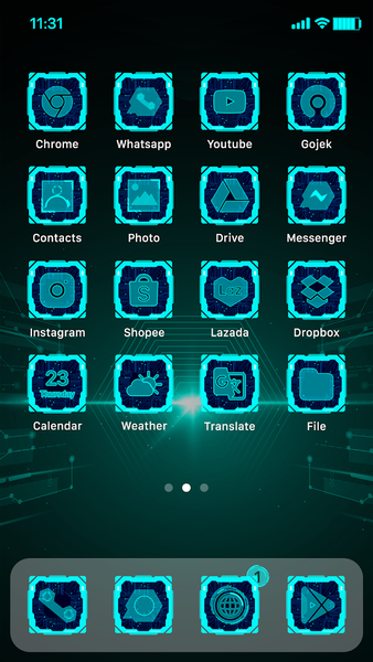 Wow Electronic Icon Pack - Image screenshot of android app