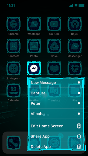 Wow Electronic Icon Pack - عکس برنامه موبایلی اندروید