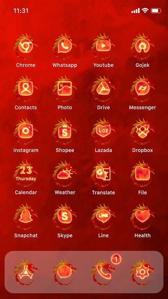 Wow Train Dragon Icon Pack - Image screenshot of android app