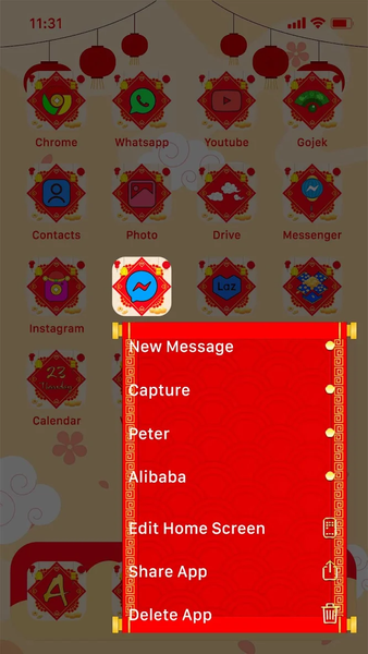 Wow Cute Cat Year Icon Pack - Image screenshot of android app