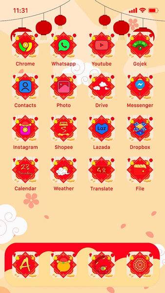 Wow Cute Cat Year Icon Pack - عکس برنامه موبایلی اندروید