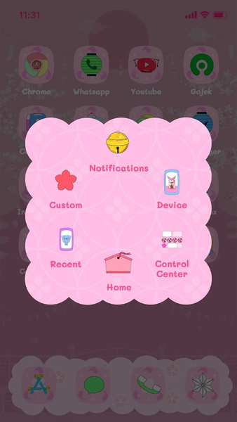 Wow Cute Pink Fox Icon Pack - Image screenshot of android app