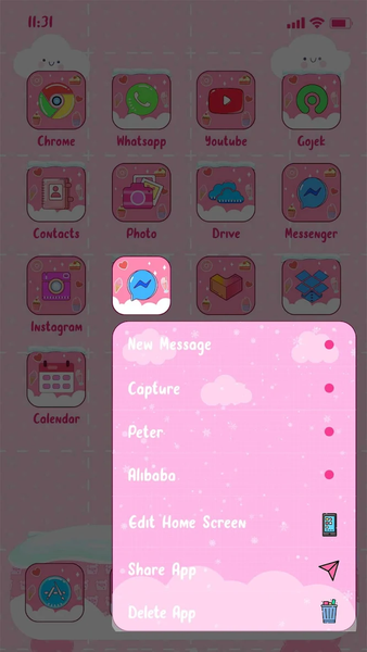 Wow Pig Theme - Icon Pack - عکس برنامه موبایلی اندروید