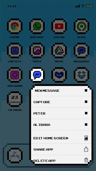 Wow Pixel Theme - Icon Pack - Image screenshot of android app