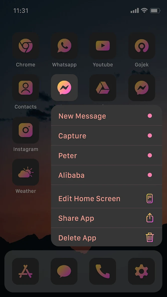 Wow Yellow Magenta - Icon Pack - عکس برنامه موبایلی اندروید