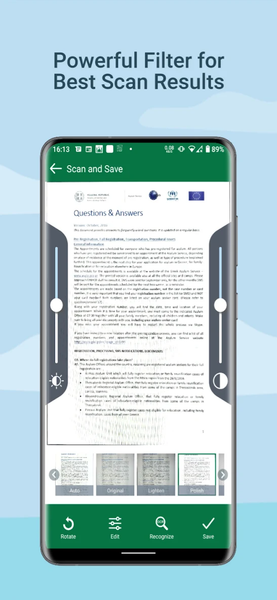 Scan and Save Document Scanner - عکس برنامه موبایلی اندروید