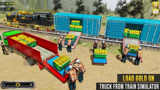 Gold Transporter Train ۲۰۲۰: Train Simulator Games - عکس برنامه موبایلی اندروید