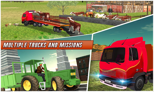 Farm Animals Transport Truck - Gameplay image of android game