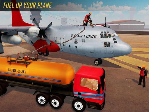 Airplane Oil Tanker Truck Transporter Game - Image screenshot of android app