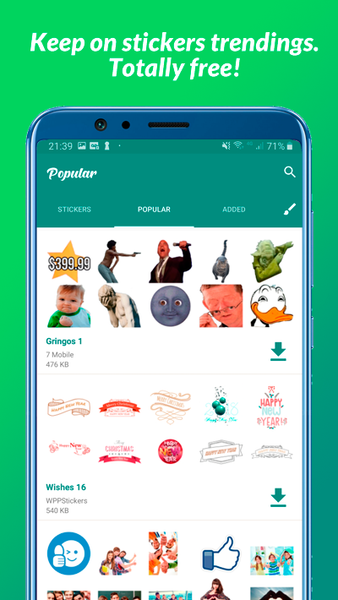 Stickers - WAStickerApps - عکس برنامه موبایلی اندروید